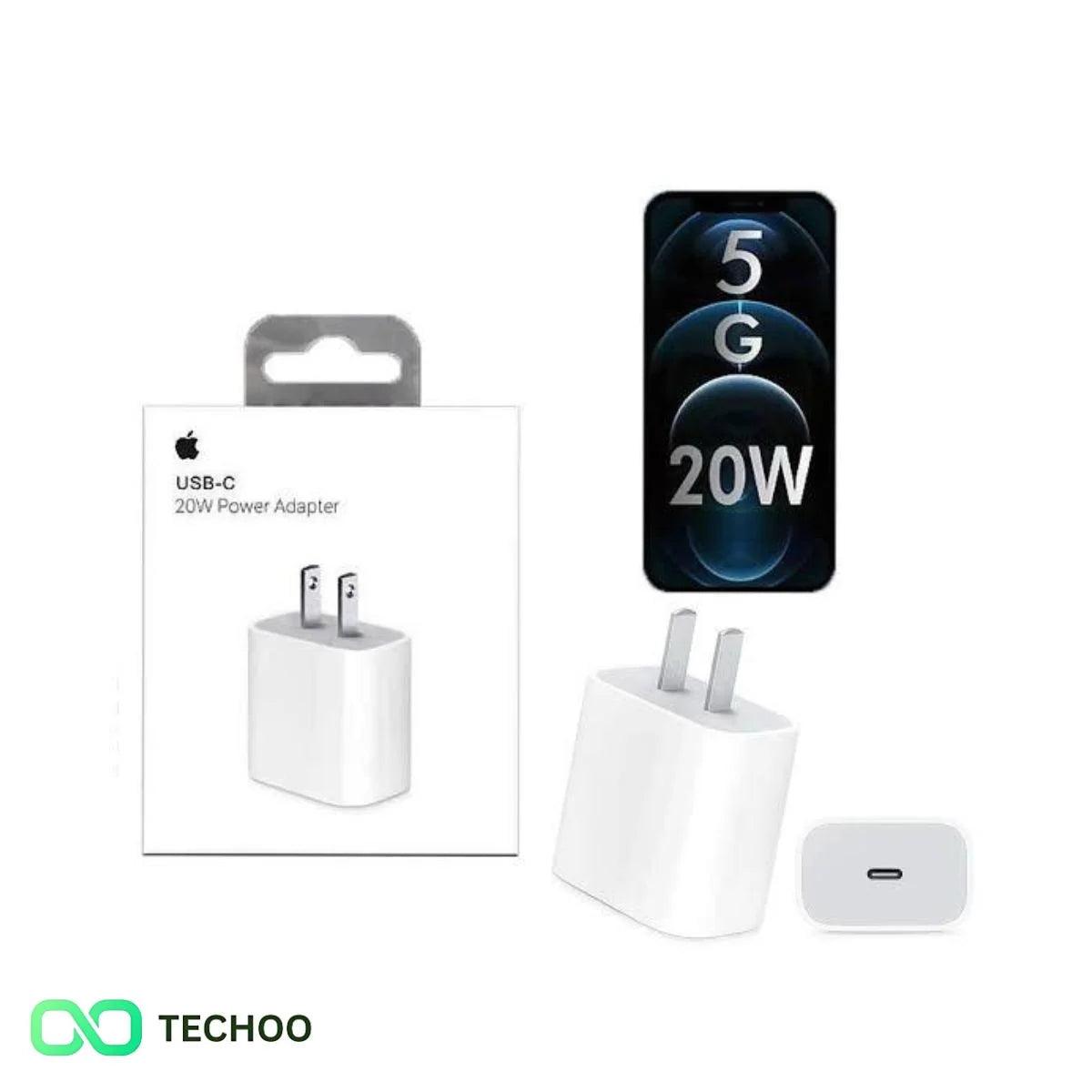 IPHONE USB-C PD 20W Power Adapter Charger 2 Pin (USA PIN)